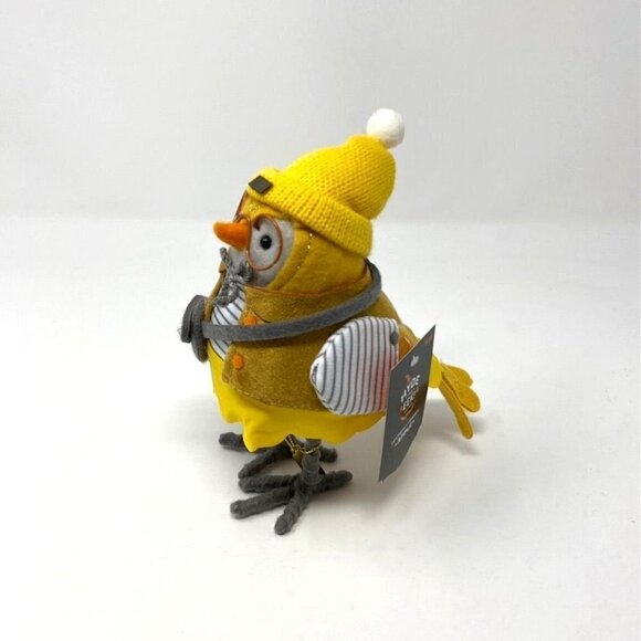 Harvest Featherly Friends Bird with Yellow Hat and Purse Decorative Figurine - Picture 3 of 6
